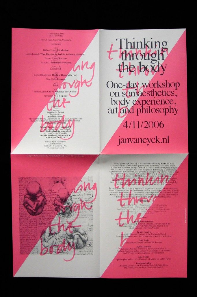Matthijs Matt van Leeuwen, Jan van Eyck, Thinking through the body, Poster