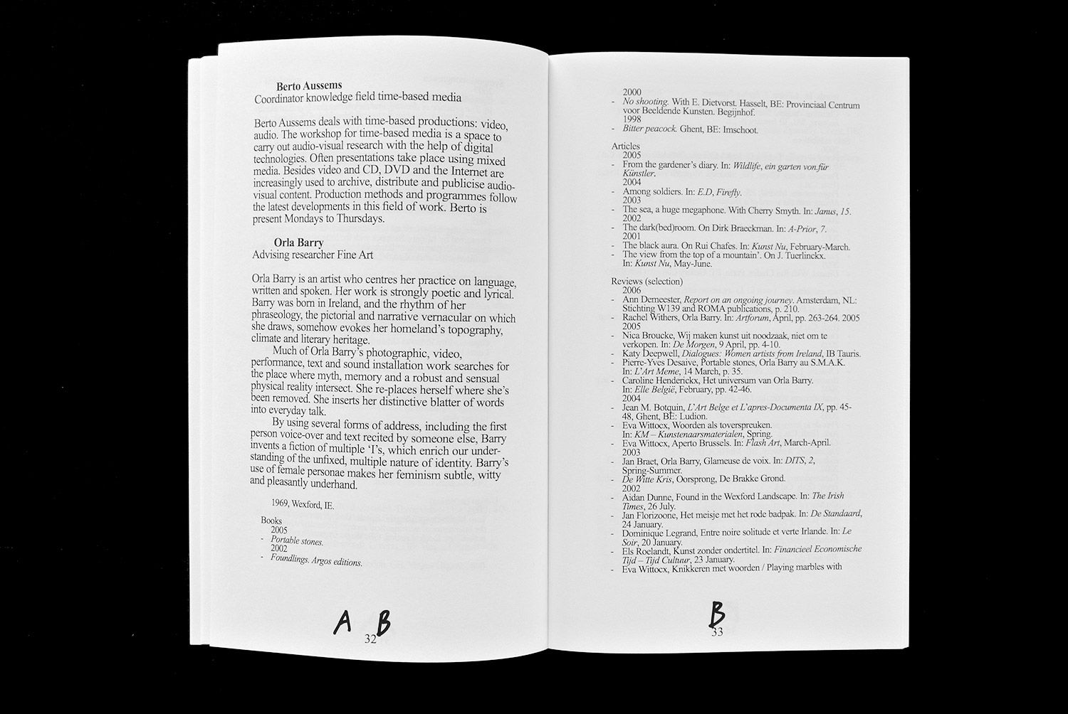 Matthijs Matt van Leeuwen Program Brochure 2007 Jan van Eyck Academie