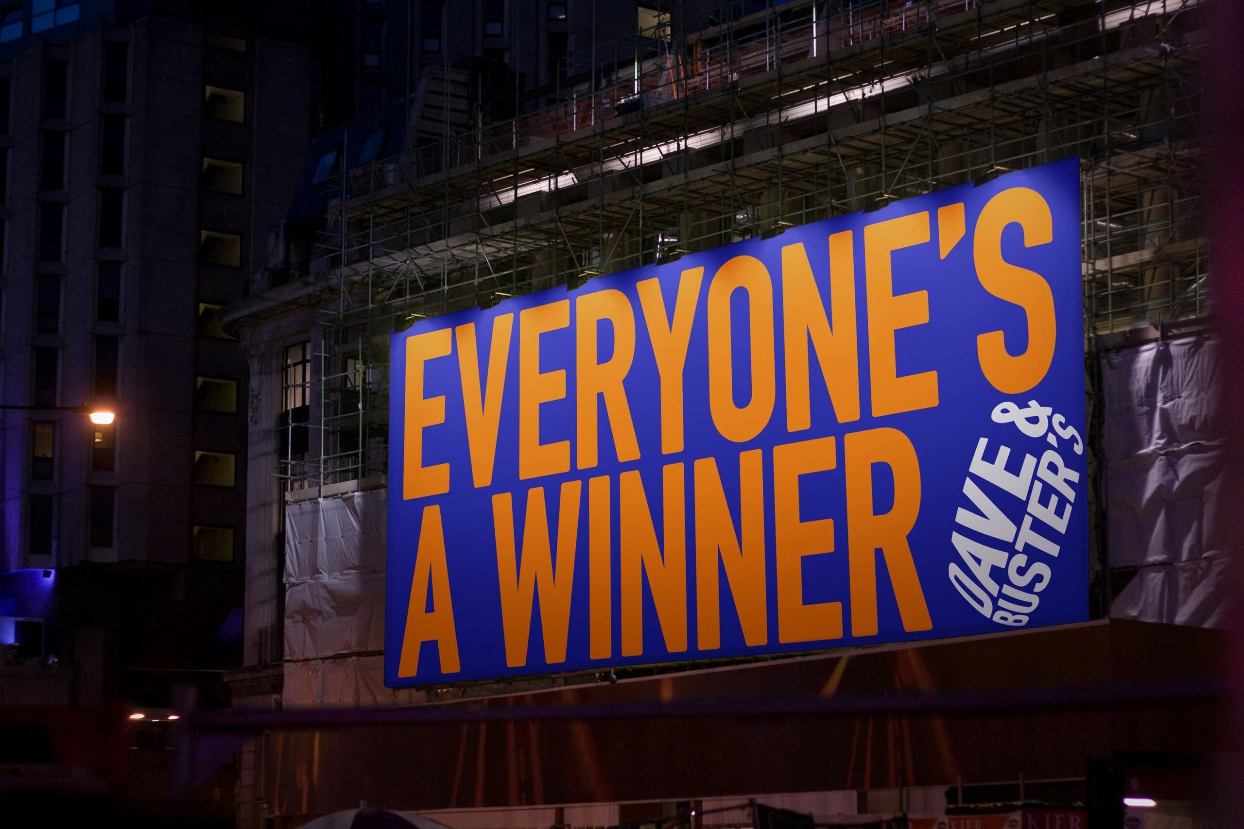 Matt van Leeuwen, Dave & Buster’s, Mother Design, Logo, Identity, Matthijs van Leeuwen, Everyone’s A Winner