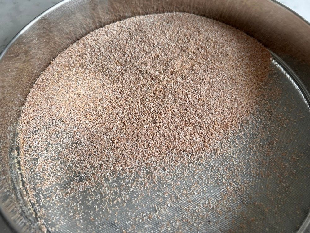 bran sifted out of wholewheat flour