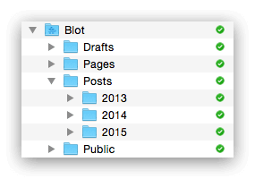 Folder structure