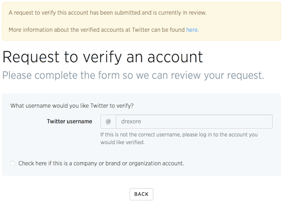 Verifying status