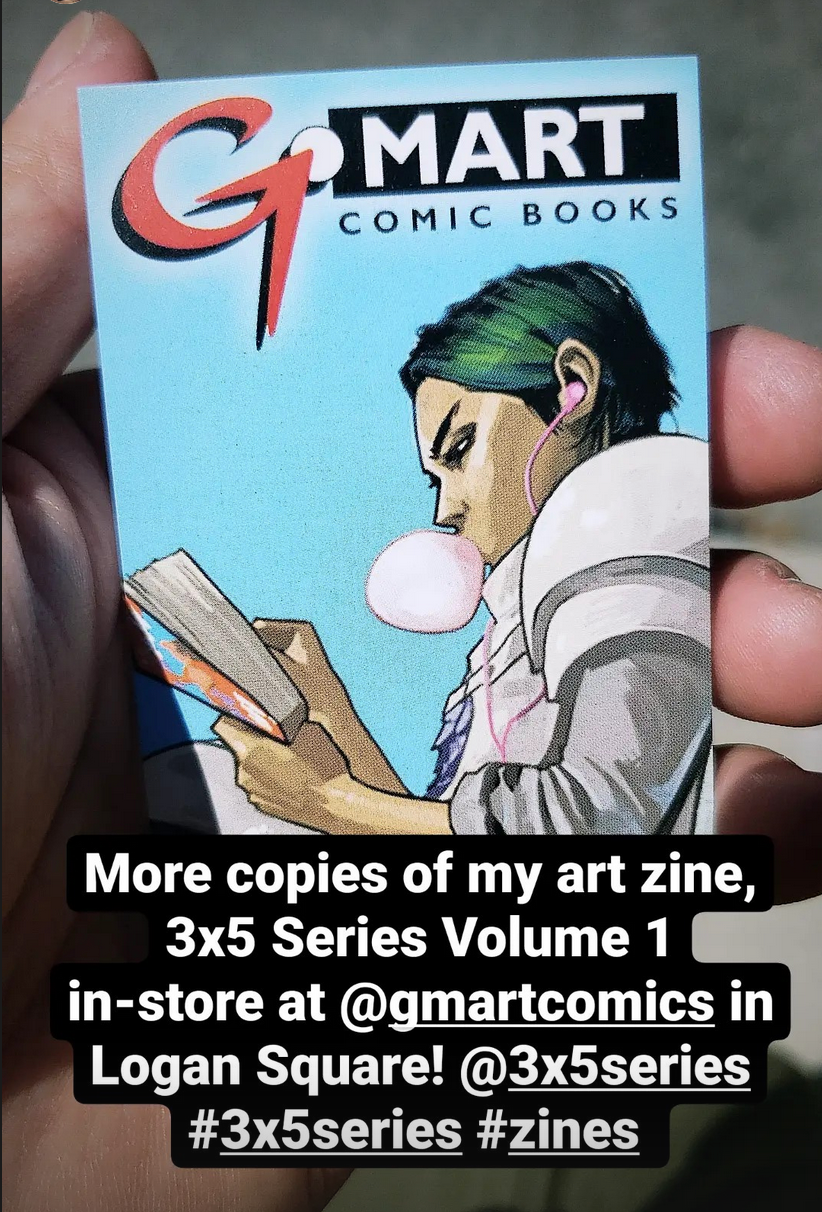 3x5 Volume 1 now available in-store at G-Mart Comics in Chicago