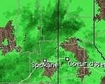 doppler radar of Spokane vicinity