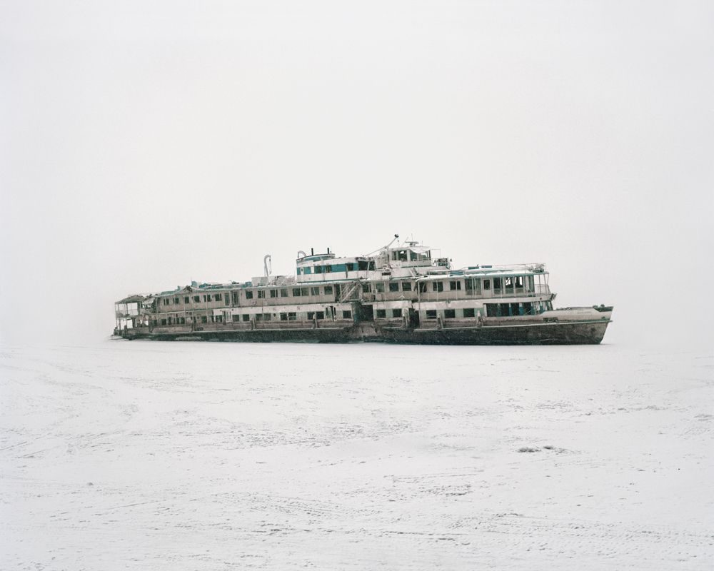 Épave du Bulgaria, bateau renfloué après son naufrage, République des Tatars, Russie, 2014