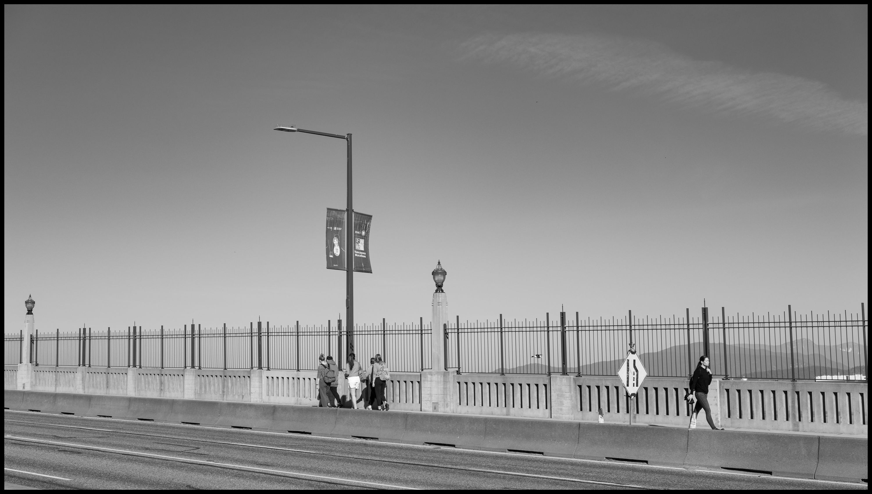 Light Traffic, Burrard Bridge. Leica SL2 & Sigma 45mm f2.8