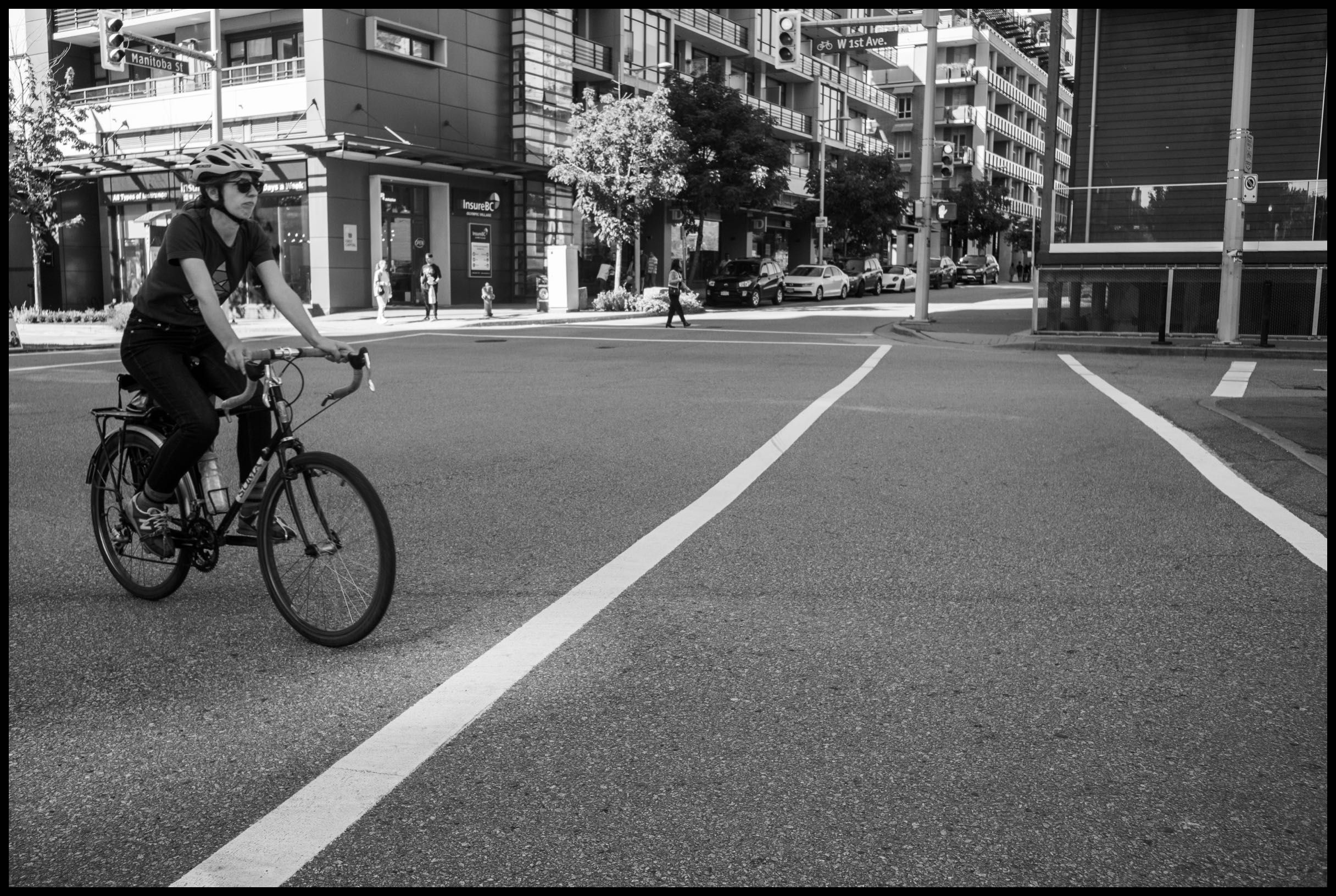 Cyclist & Crosswalk