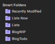 iA Writer SmartFolders