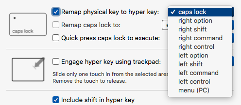 Which key is the hyper key?