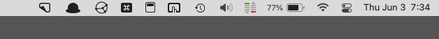 Menu bar sans Hidden Bar