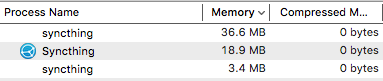 Syncthing Memory Usage