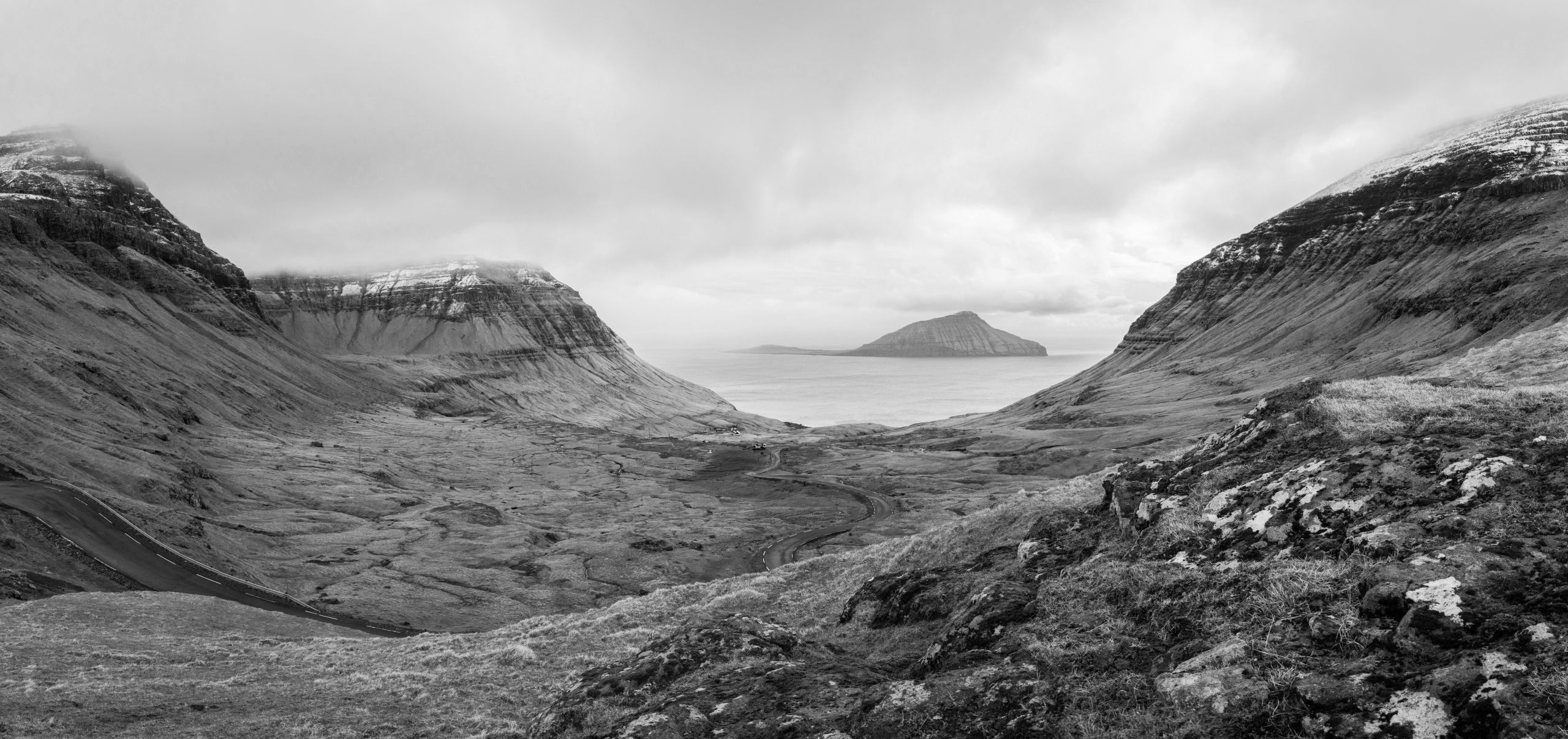 Panorama in the Faroe Islands