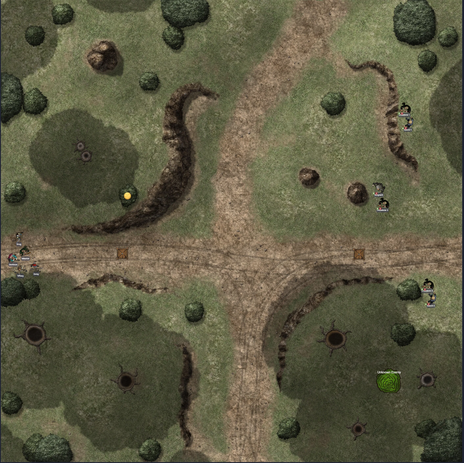 Forest crossroads