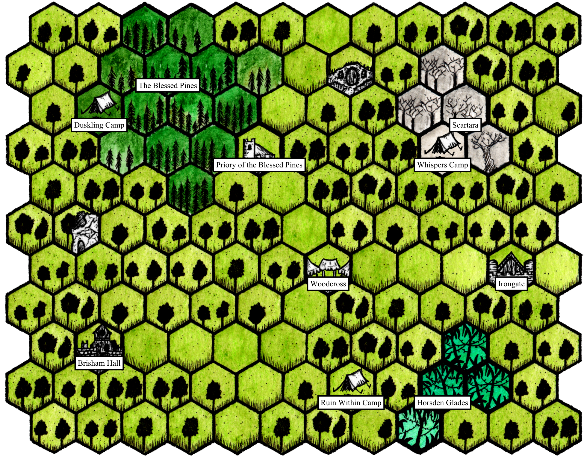 Map of Brisham Wood