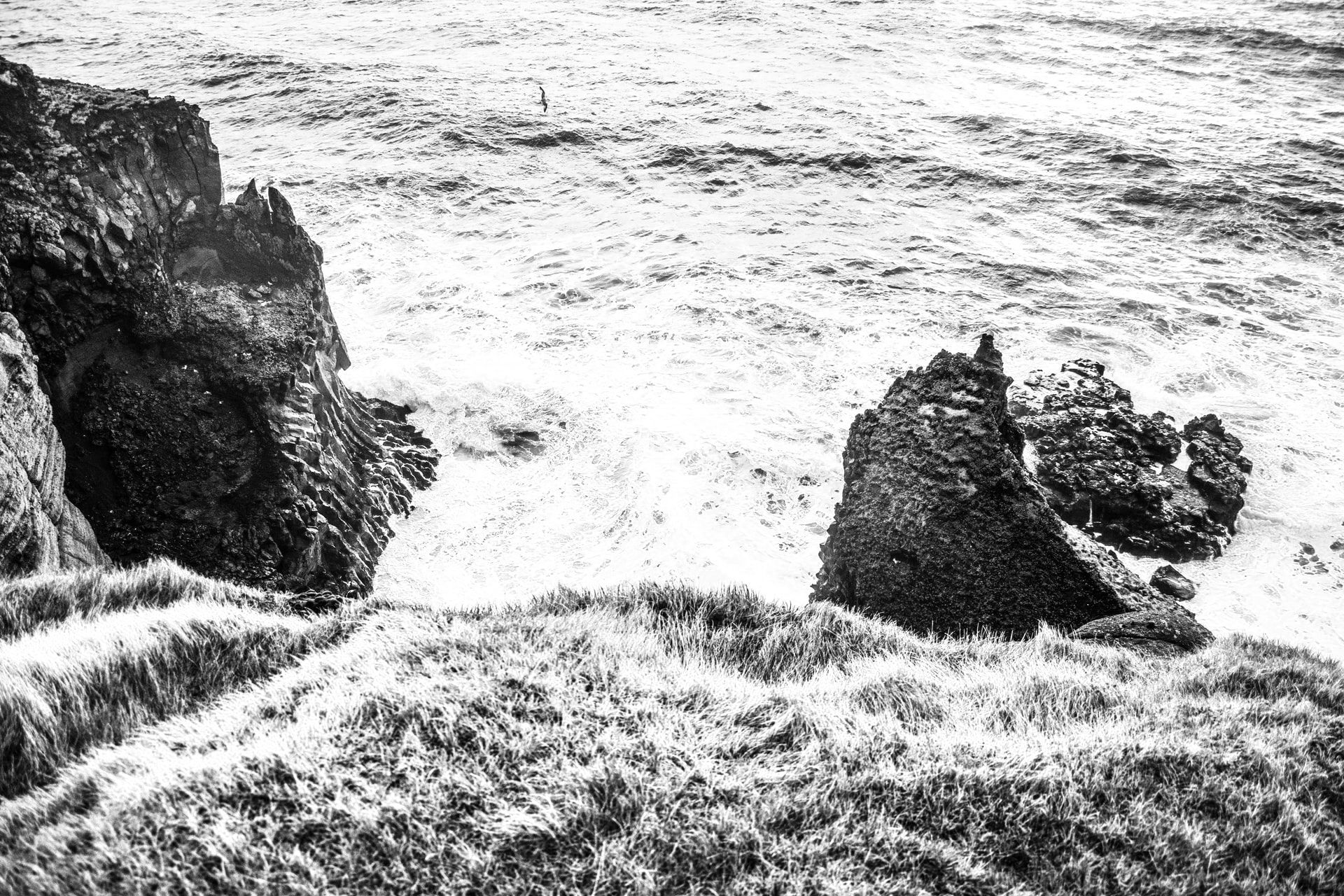 The ocean and the coast of Iceland