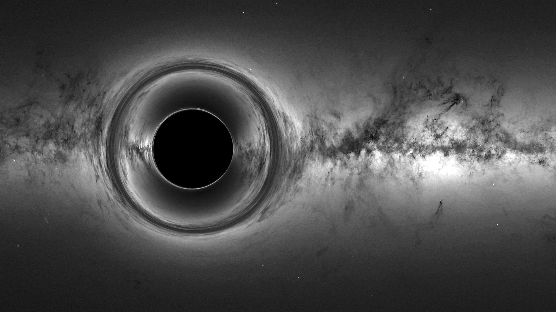 Simulated black hole