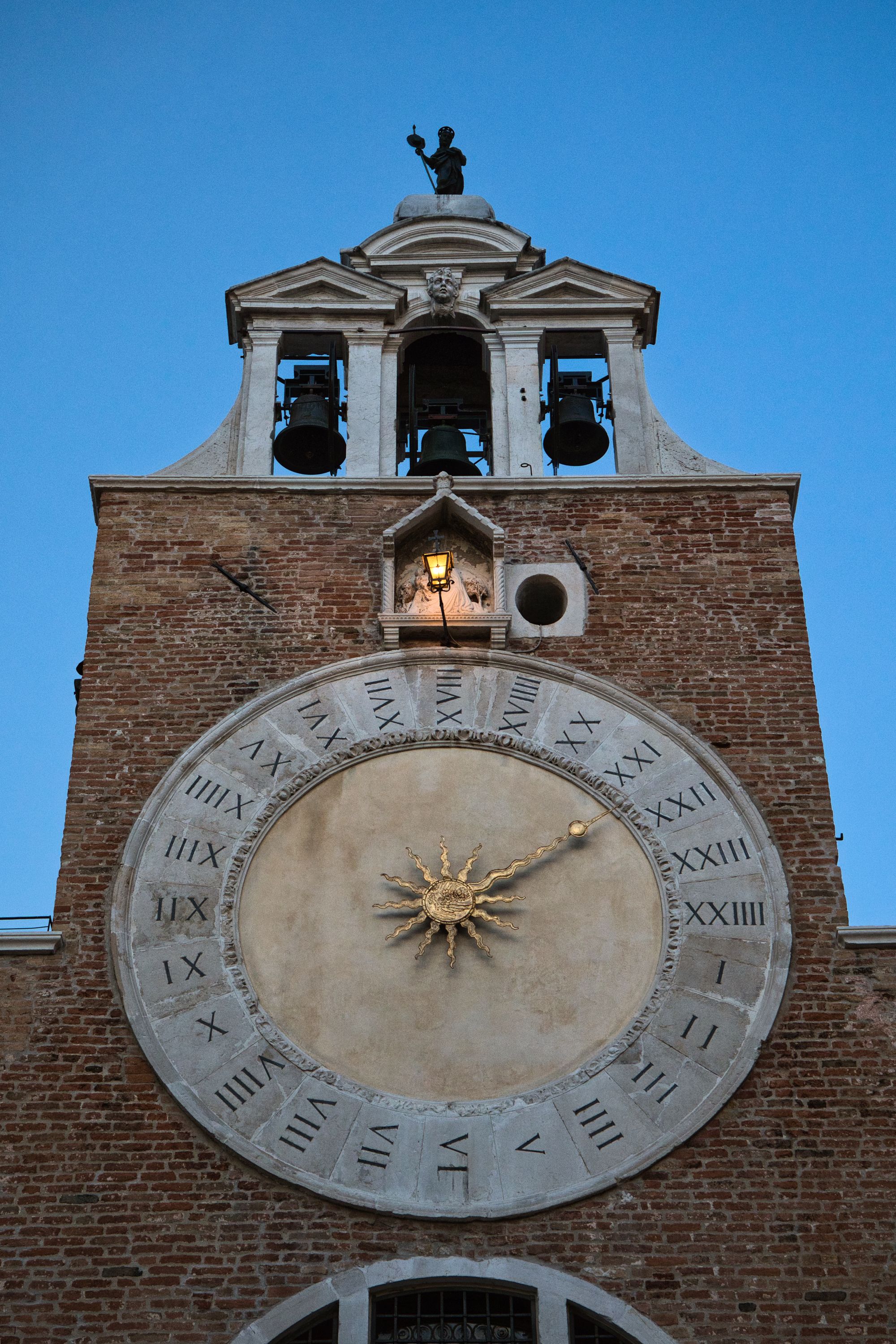 100 clocktower at sunset