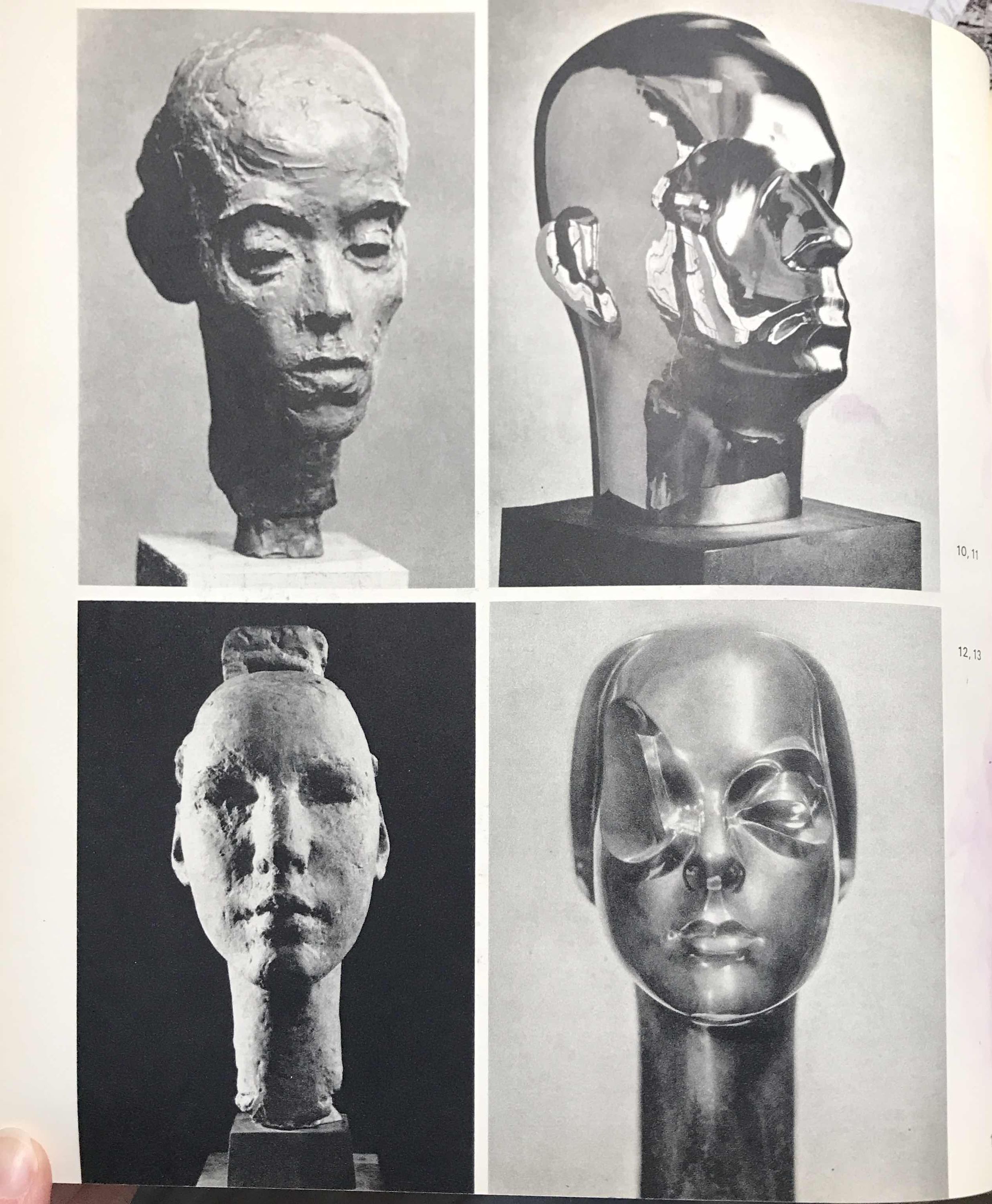 A selection of Noguchi’s portrait sculptures