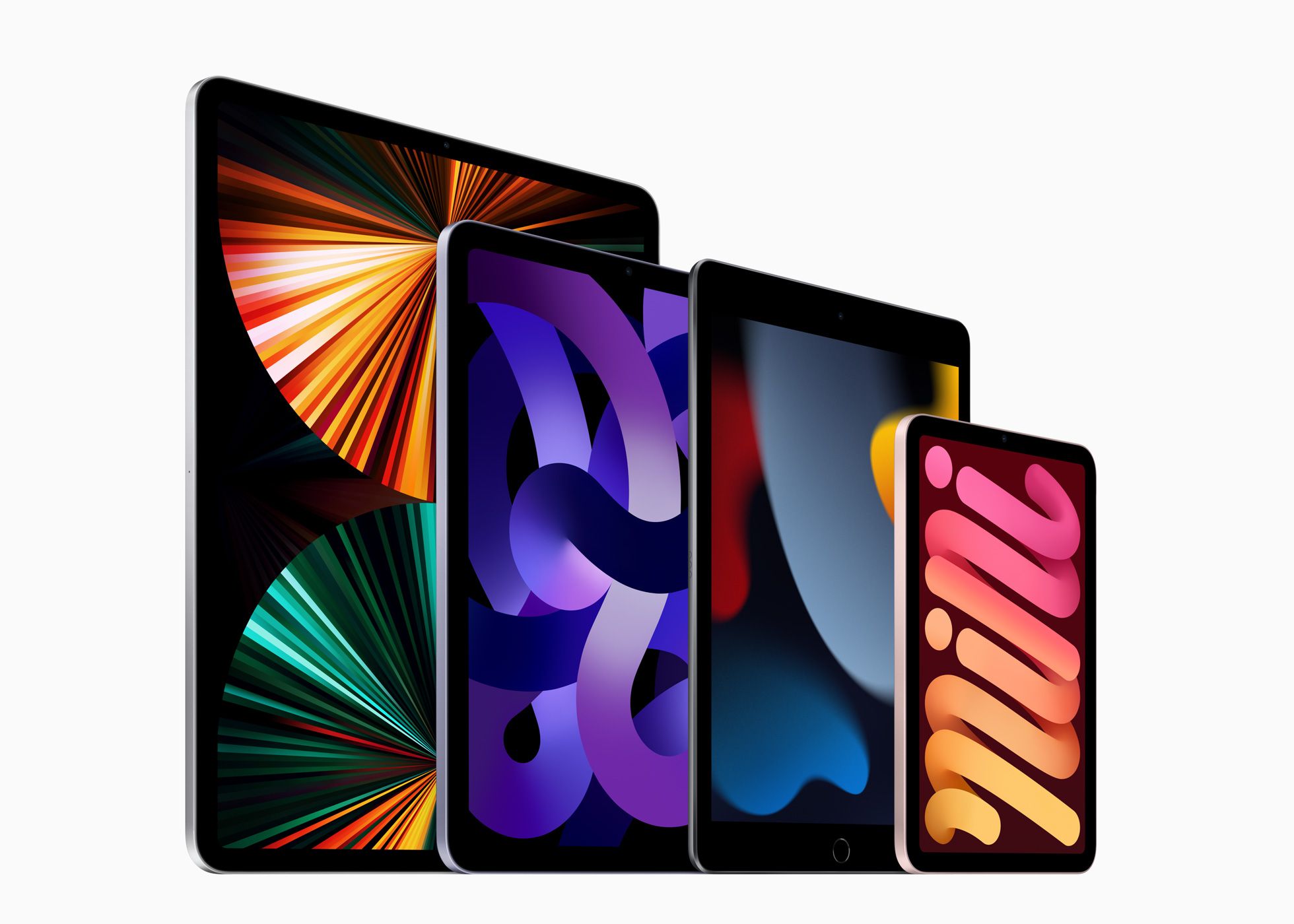 iPad family photo (via Apple)