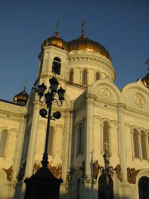 Church in evening sun