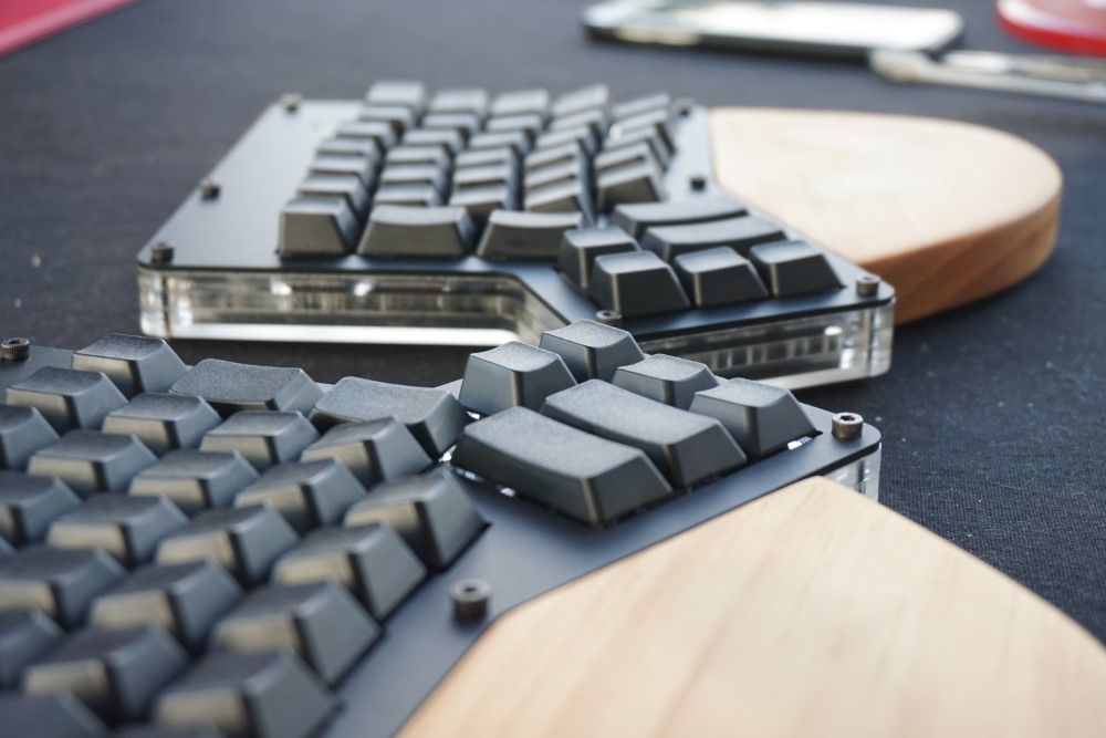 Ergodox low angle shot