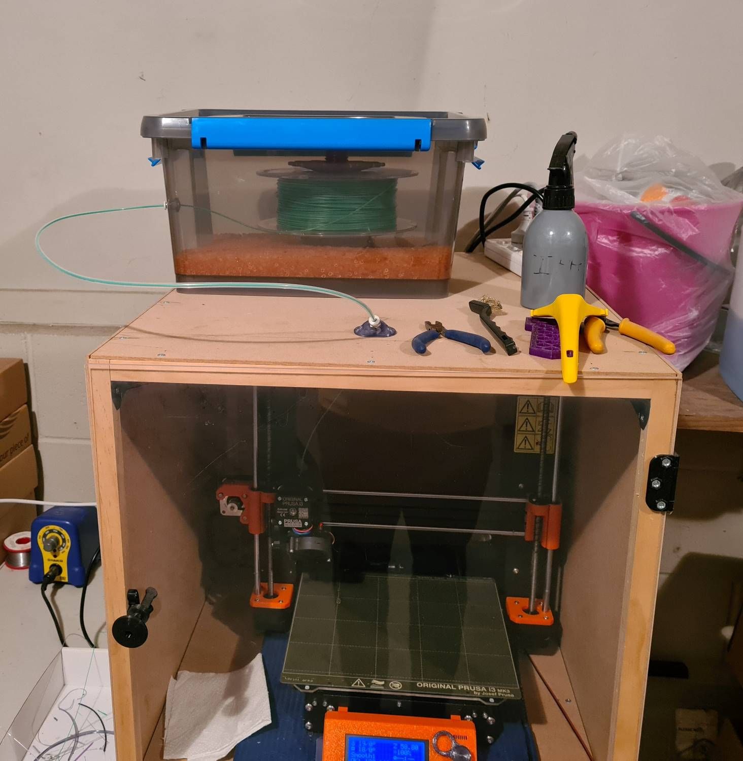 The dry box on my printer enclosure