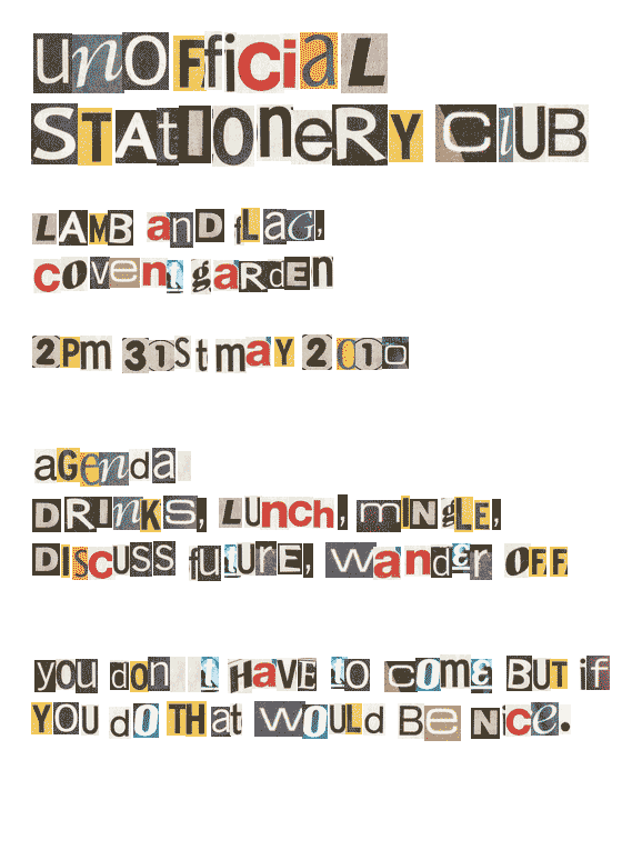 Stationery Club Unofficial Lunch