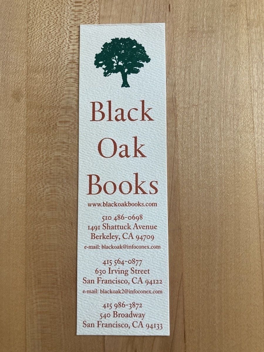 Day 30 Black Oak Books in San Francisco and Berkeley