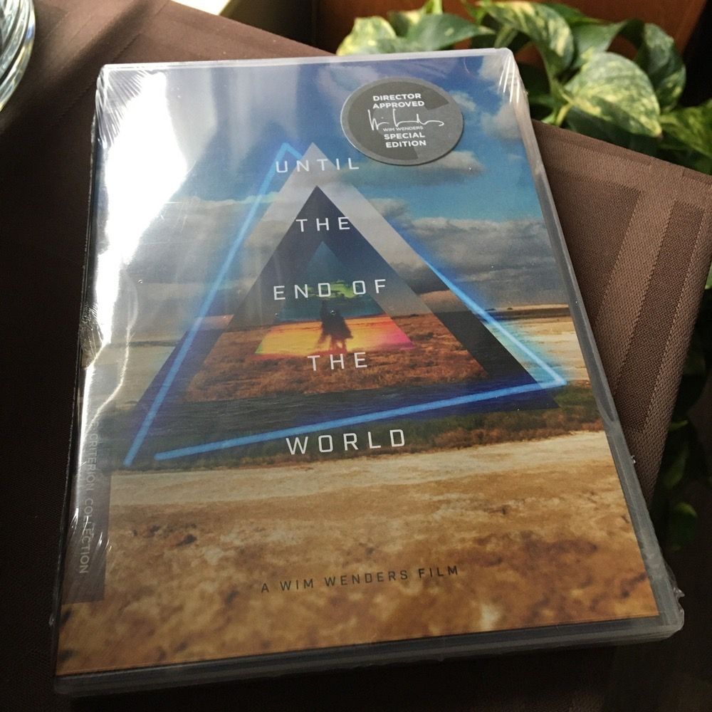 DVD case still in shrink wrap on a table