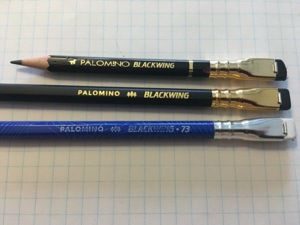 three Blackwing pencils