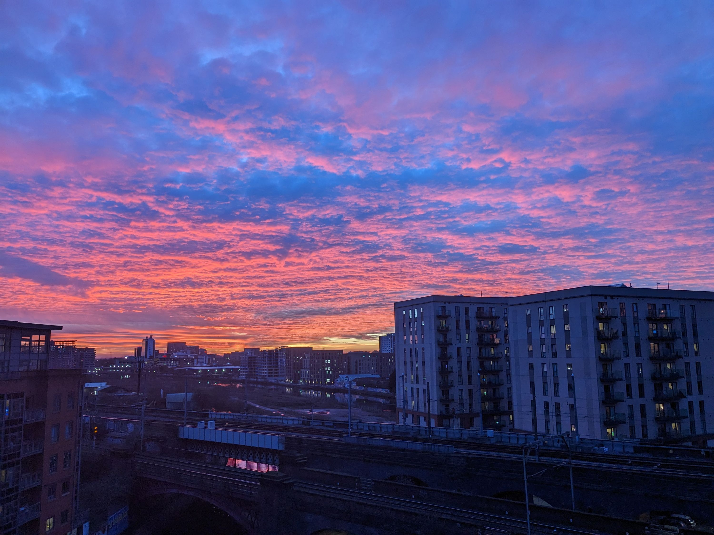 Manchester at dusk
