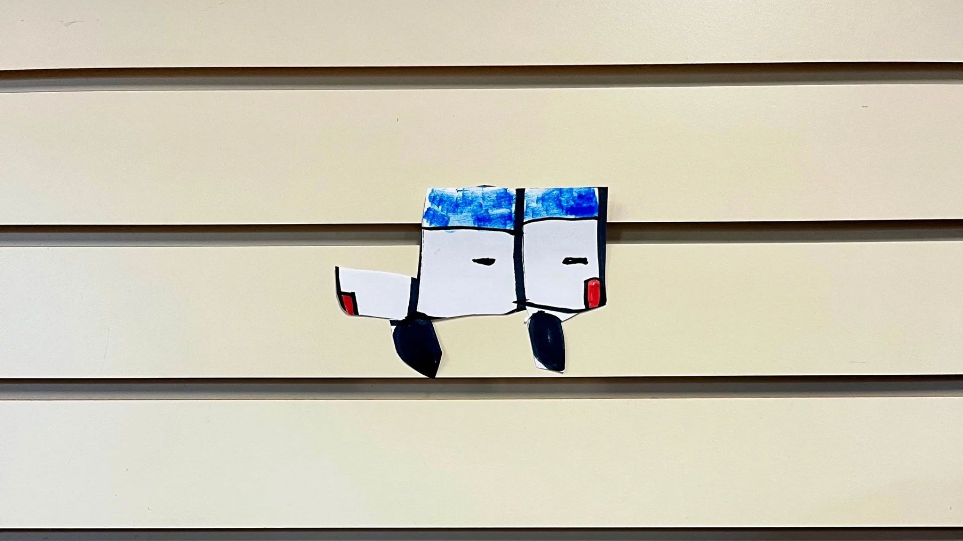 The paper truck my daughter made