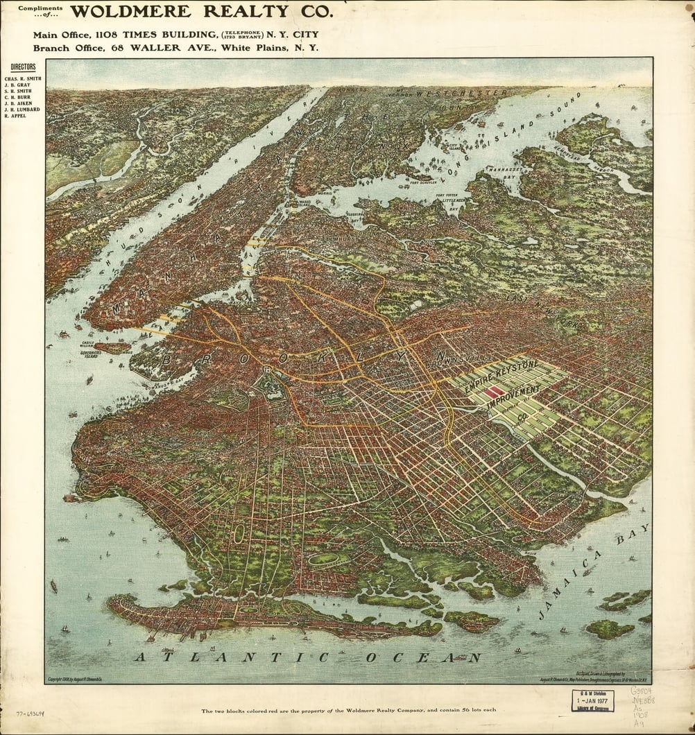 [map][new york][brooklyn] brooklyn old map