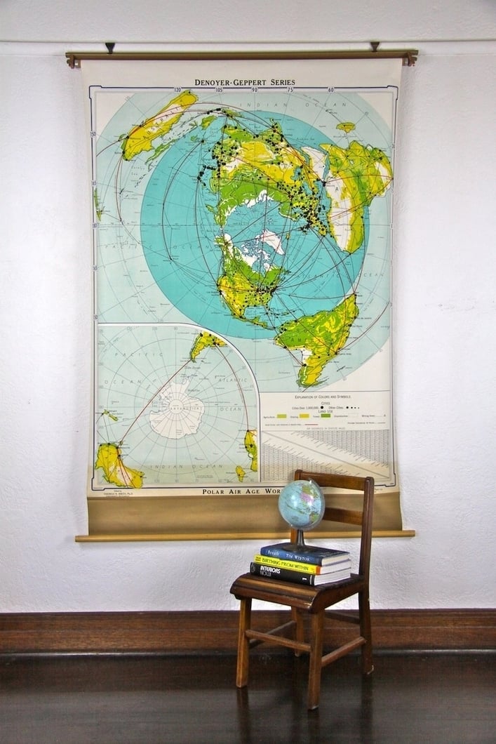 57a77052641a2b47078d8f445cb53424  wall maps vintage school