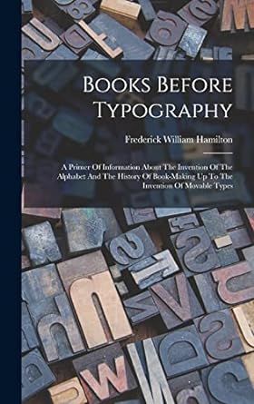 Books Before Typography
