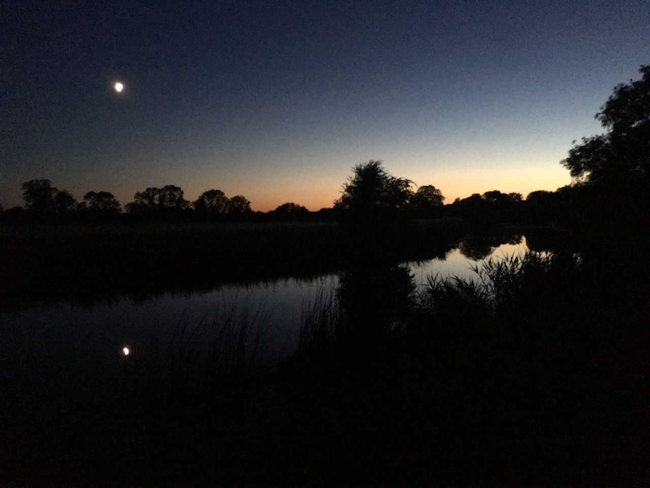 Moon over the Nene