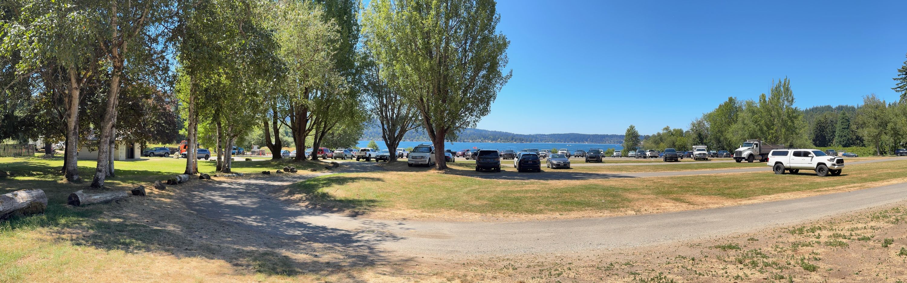 boat launch parking area