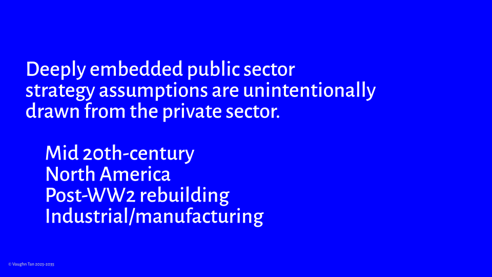 Where private sector strategy comes from.