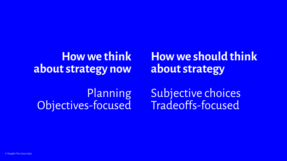 Conceptual and source errors in how the public sector thinks about strategy.