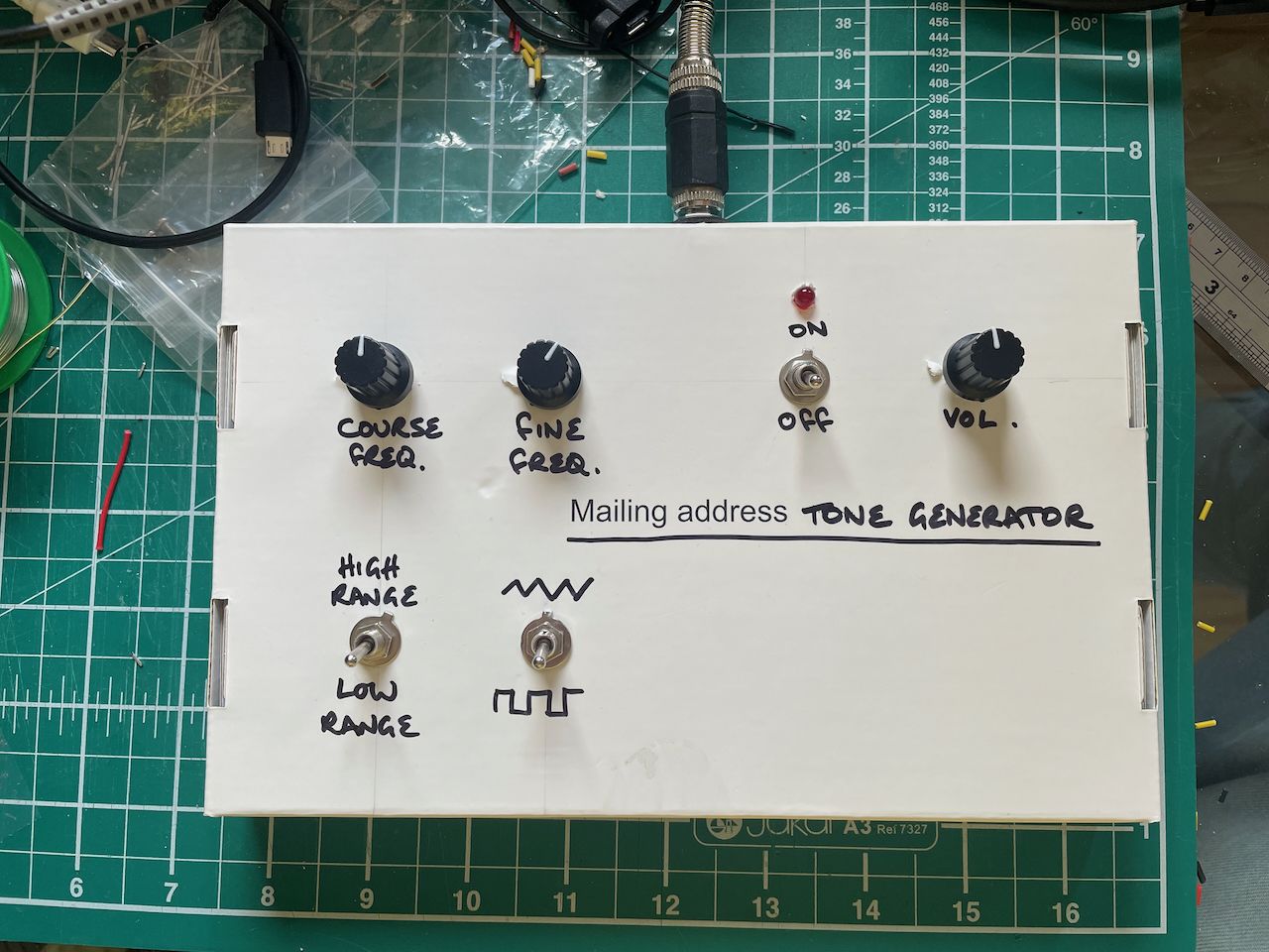 Function generator in its new enclosure