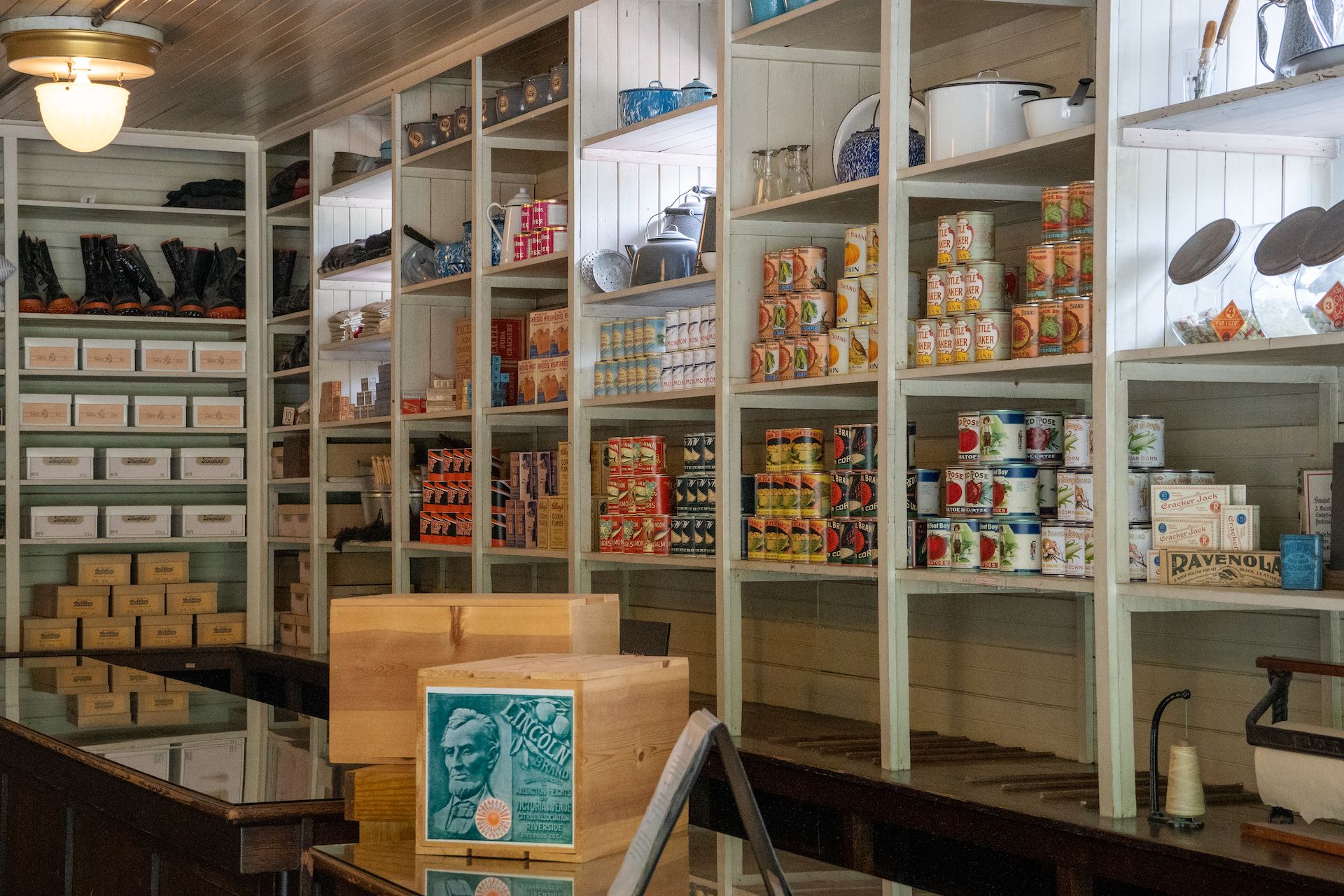 The National Park Service recreated the local grocery store like what it used to be back in the days.