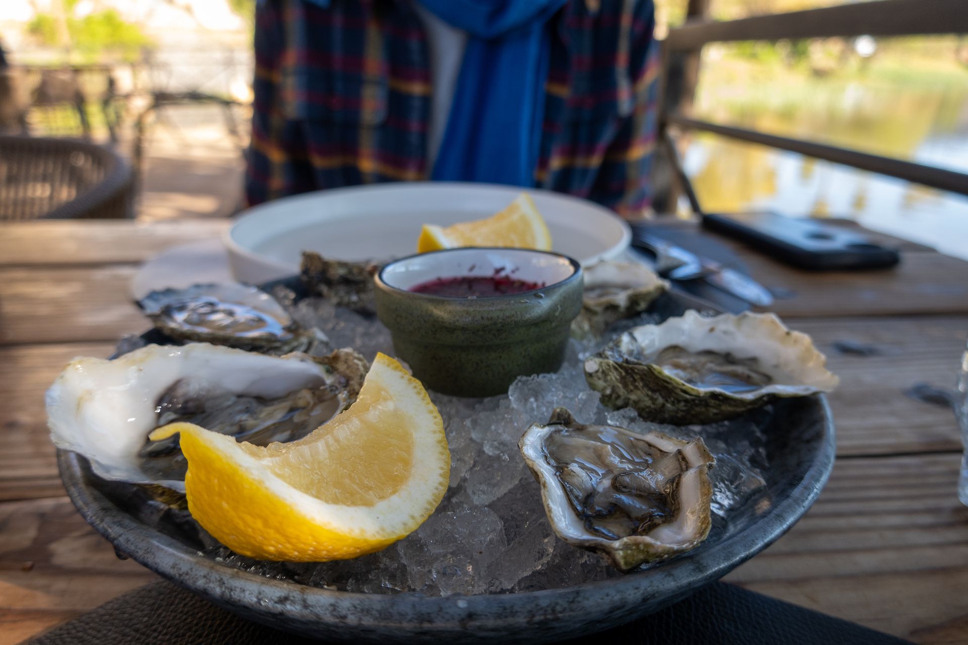 Fresh Baja oysters