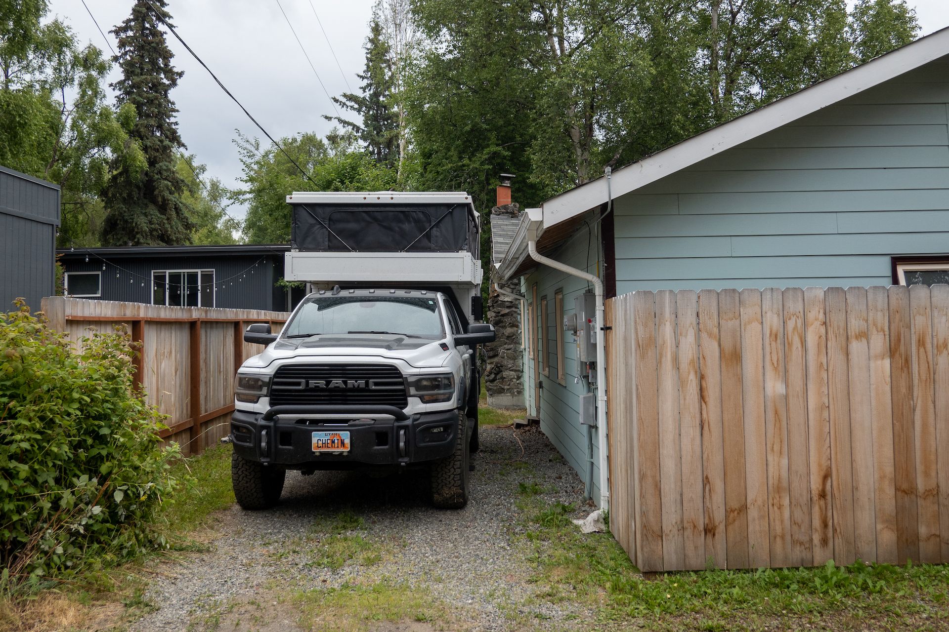 Driveway camping