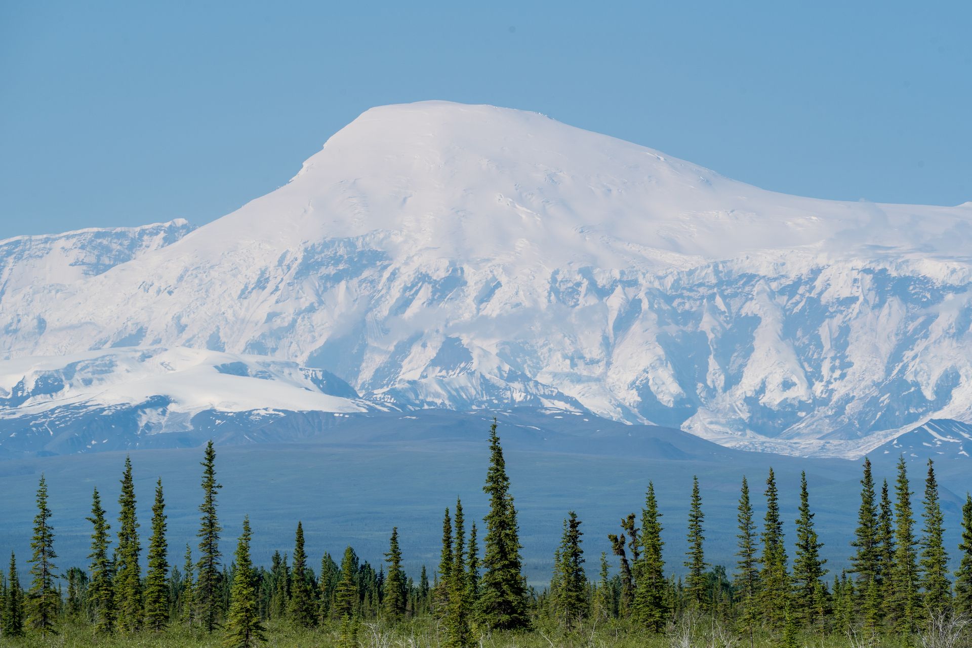 Mount Sanford (16,237’) as seen from the Nabesna road