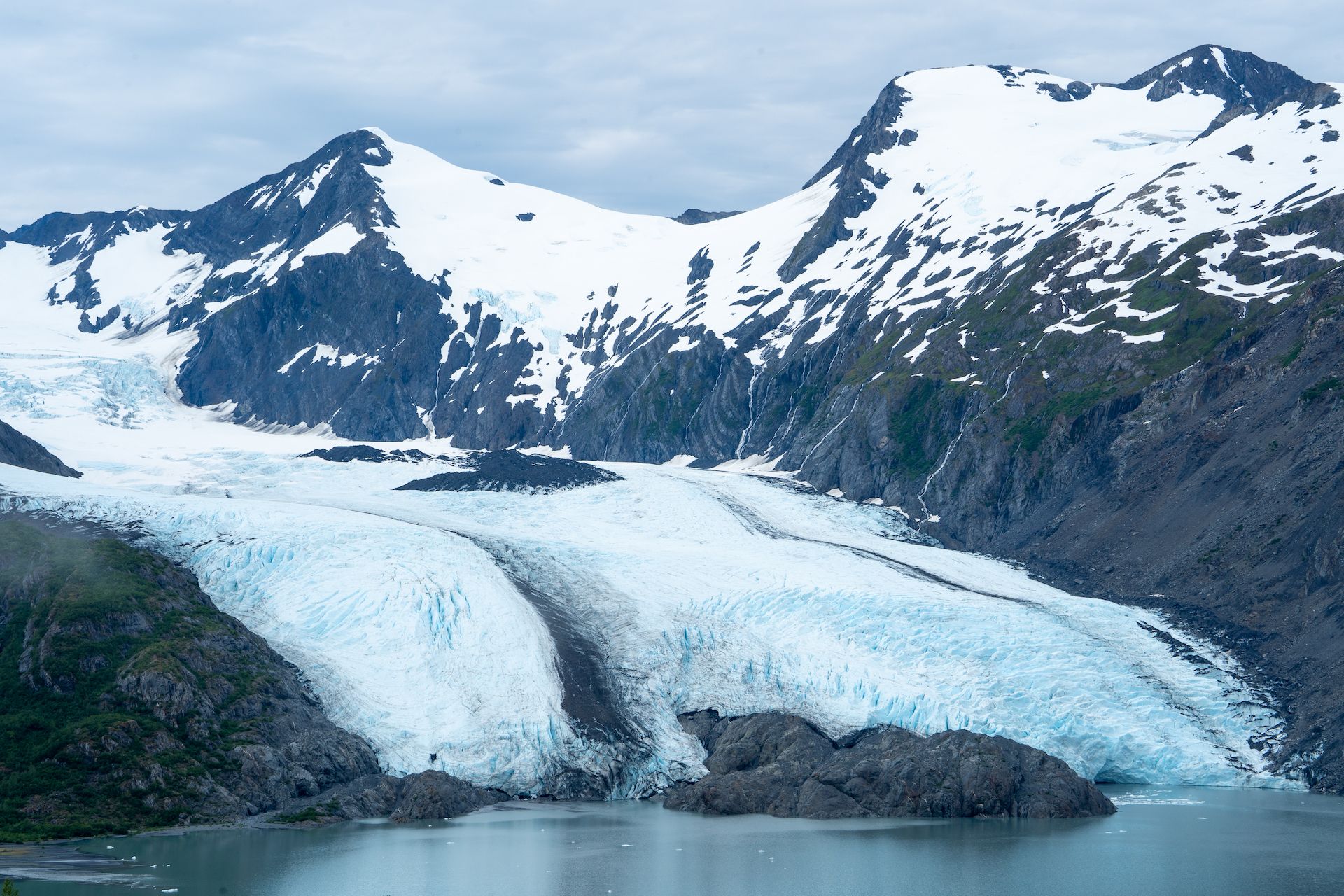 Portage glacier is impressive.