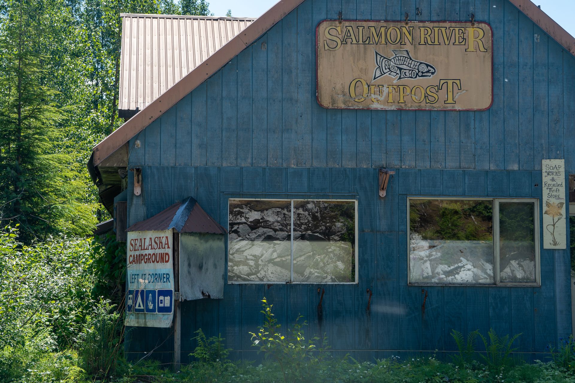 The small community of Hyder, AK seems to fall in disrepair
