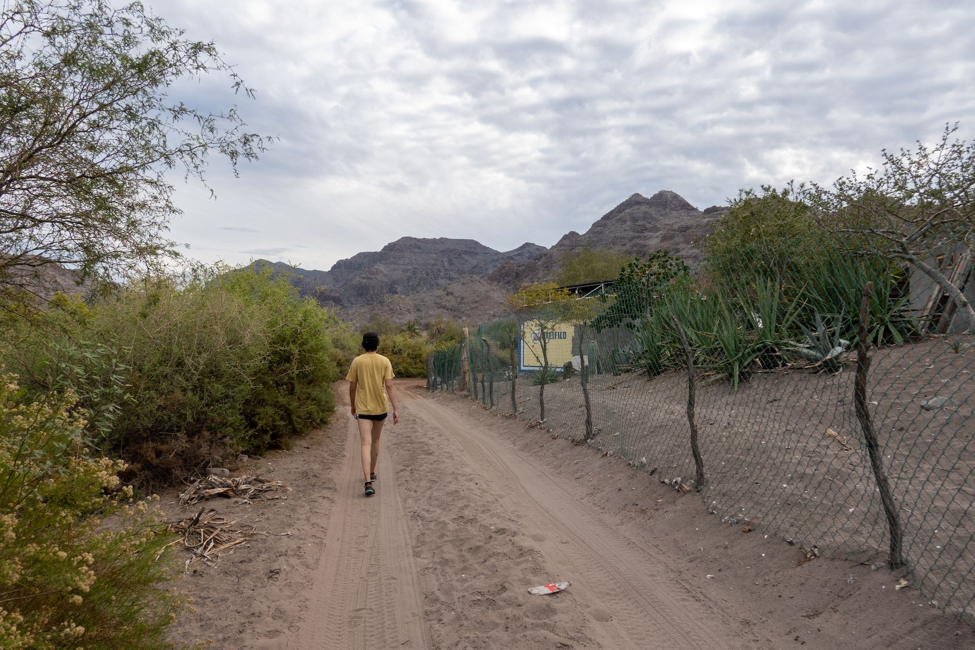 On our way to “the store,” the only general store in the village that’s well stocked for produce and everyday products