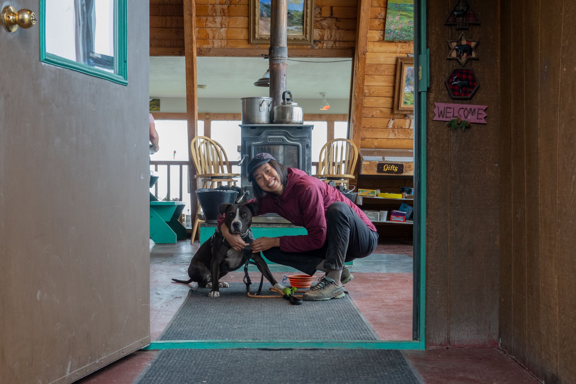 The Hatcher Pass lodge, just down the road from the mine, was a great place to escape the weather. Bonus point: the restaurant is dog-friendly!