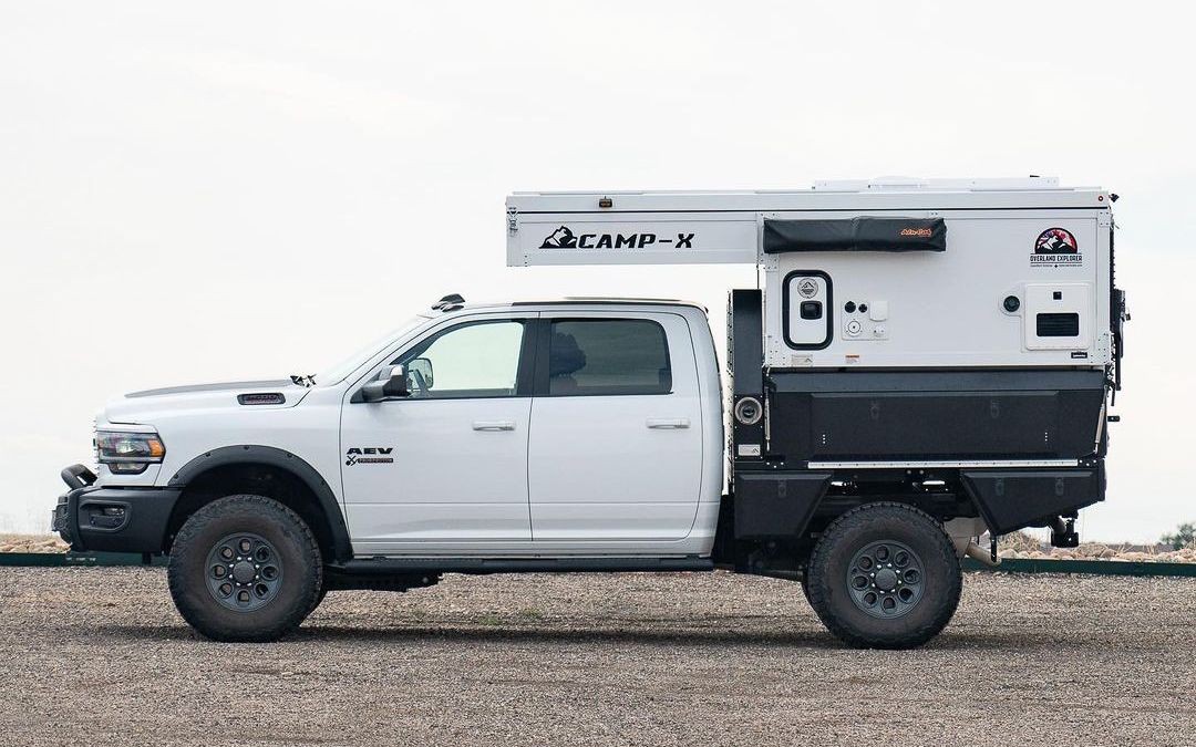 Our rig after the custom flatbed was installed — Photo taken by Boulder Vehicle Outfitters