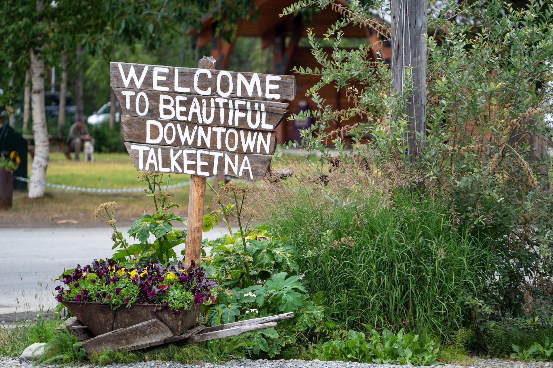 Welcome sign in Talkeetna
